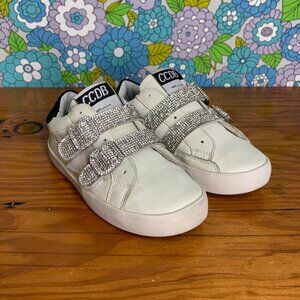 Calakids XO Crystal Velcro Star Sneakers Size:29  (US Size 11.5)